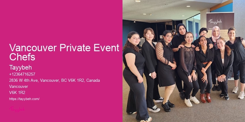 Local Banquet Food Catering Vancouver Private Event Chefs