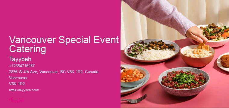 Vancouver Special Event Catering Luxury Party Catering