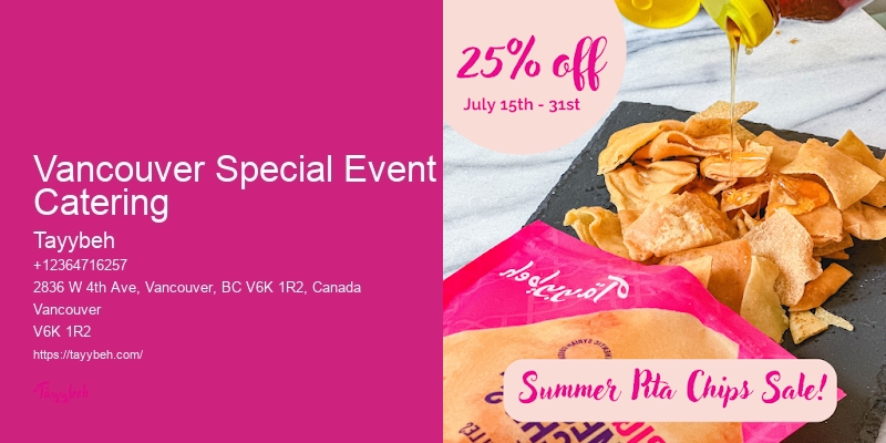 Vancouver Special Event Catering Venue Catering Services