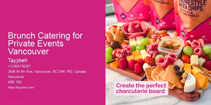 Brunch Catering for Private Events Vancouver Buffet Catering Company