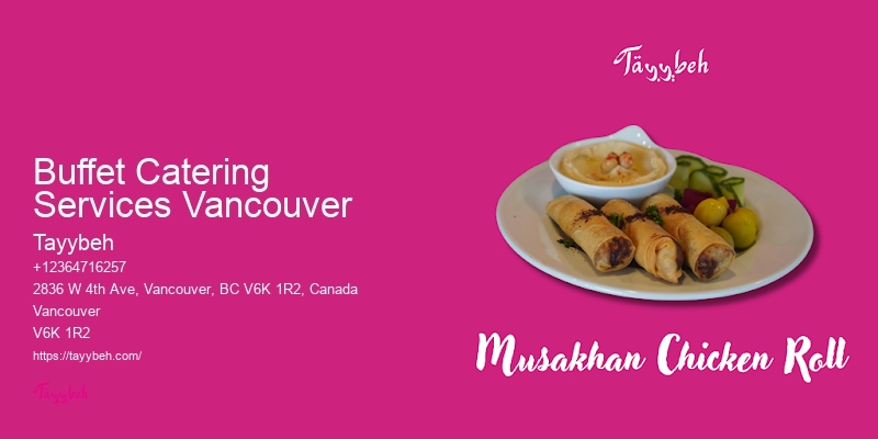Award-Winning Syrian Restaurant Buffet Catering Services Vancouver