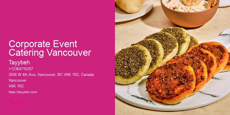 Corporate Event Catering Vancouver Halal Catering for Large Events