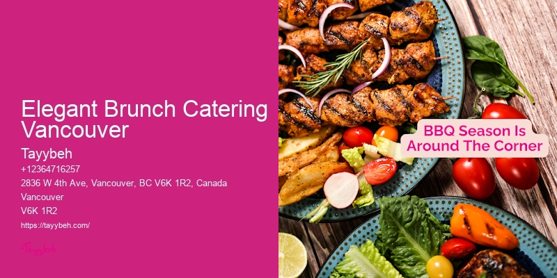 Elegant Brunch Catering Vancouver Wedding Caterers