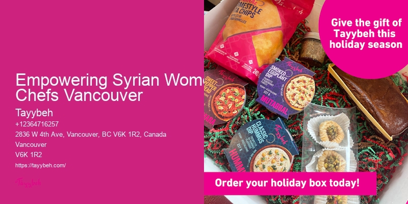 Empowering Syrian Women Chefs Vancouver