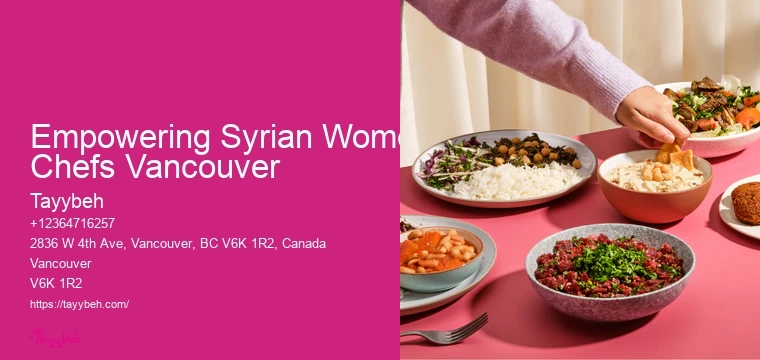 Business Lunch Catering Empowering Syrian Women Chefs Vancouver