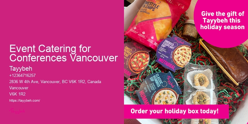 Event Catering for Conferences Vancouver