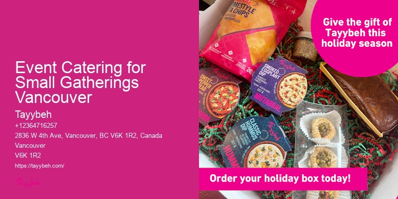 Corporate Buffet Catering Event Catering for Small Gatherings Vancouver