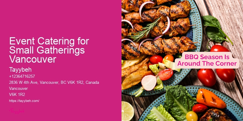 Event Catering for Small Gatherings Vancouver Wedding Buffet Catering