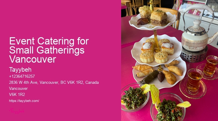Halal Meal Catering Event Catering for Small Gatherings Vancouver
