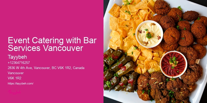 Catering Staff For Weddings Event Catering with Bar Services Vancouver