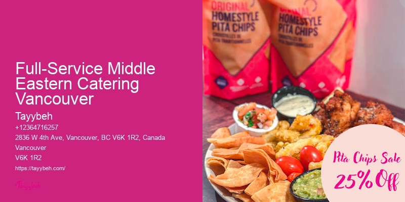 Private Chef Full-Service Middle Eastern Catering Vancouver