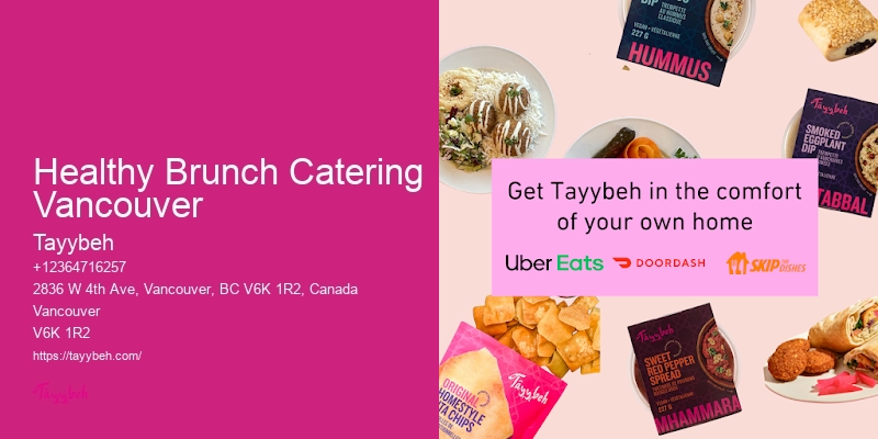 Event Catering Menu Options Healthy Brunch Catering Vancouver