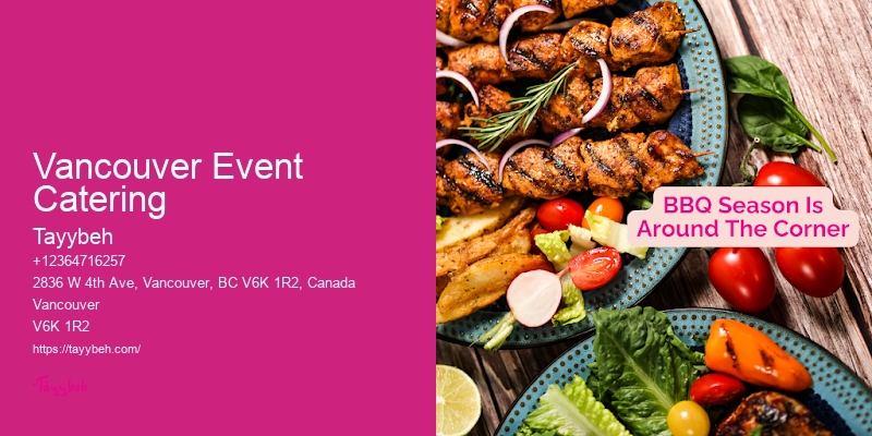 Vancouver Event Catering Food for Conferences and Events