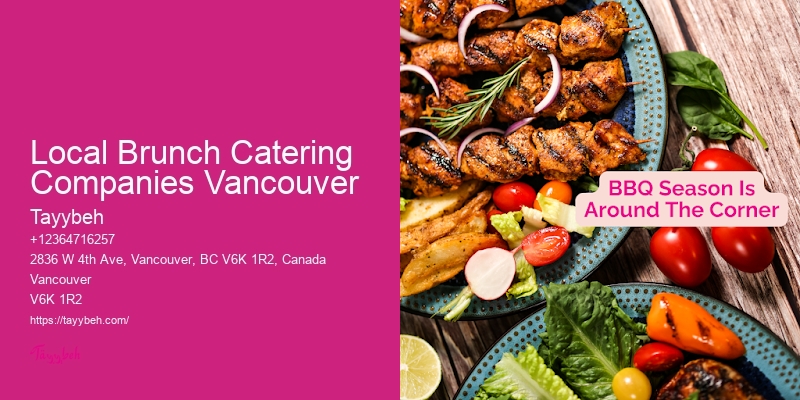 Delicious Syrian Dishes Local Brunch Catering Companies Vancouver