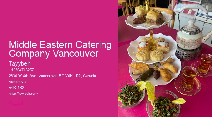 Catering Delivery Middle Eastern Catering Company Vancouver