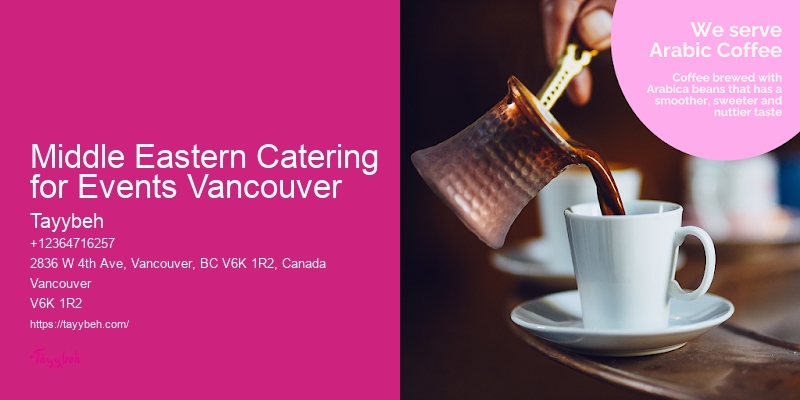 Event Catering Rentals Middle Eastern Catering for Events Vancouver