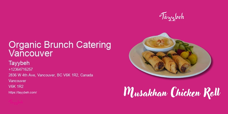 Catering Services for Weddings Organic Brunch Catering Vancouver