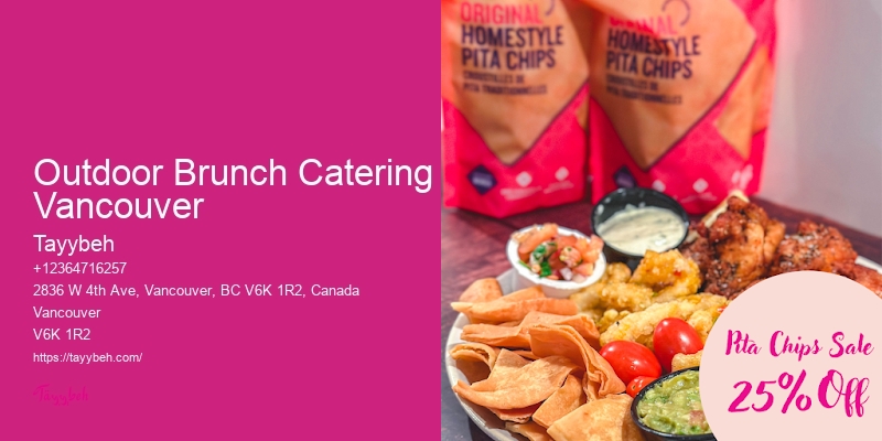 Office Catering Services Outdoor Brunch Catering Vancouver