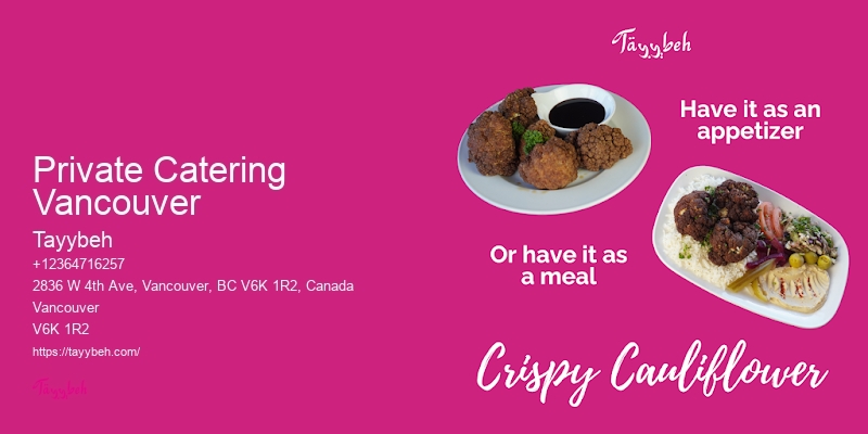 Wedding Catering Company Private Catering Vancouver