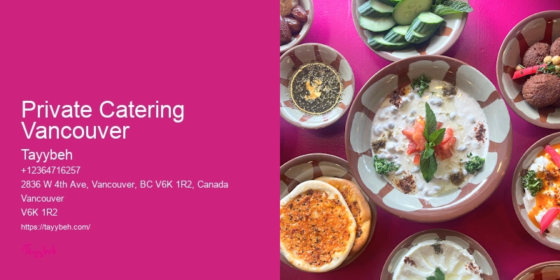 Outdoor Catering Private Catering Vancouver