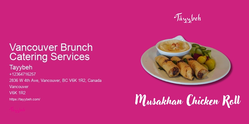 Vancouver Brunch Catering Services Halal Catering for Business Events