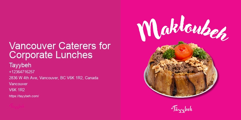 Best Breakfast Catering Vancouver Caterers for Corporate Lunches