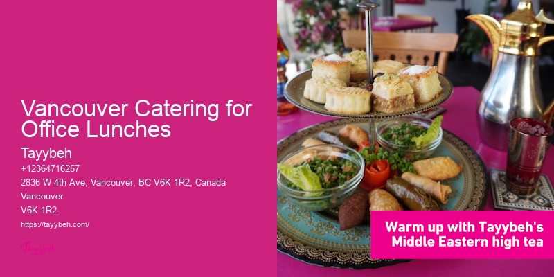 Vancouver Catering for Office Lunches Office Party Catering