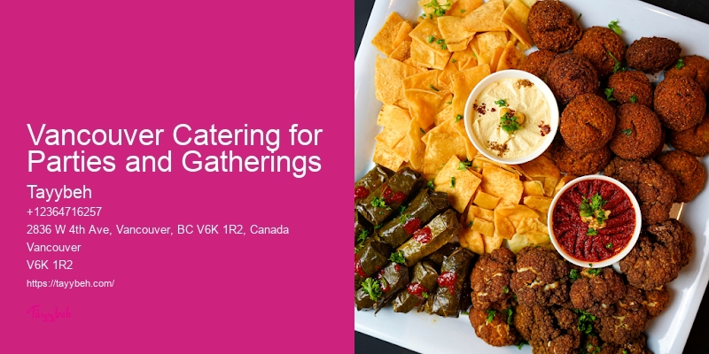 Specialty Catering Vancouver Catering for Parties and Gatherings
