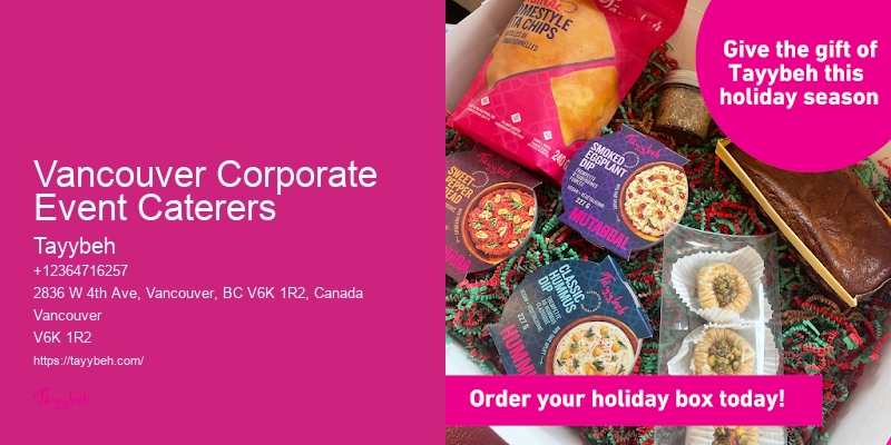 Vancouver Corporate Event Caterers