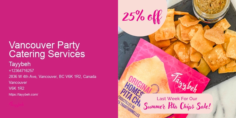 Brunch Catering with Delivery Vancouver Party Catering Services