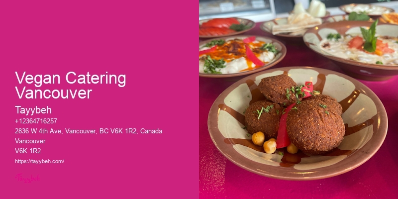 Drop-Off Catering Vegan Catering Vancouver