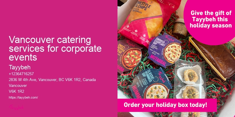 Vancouver catering services for corporate events