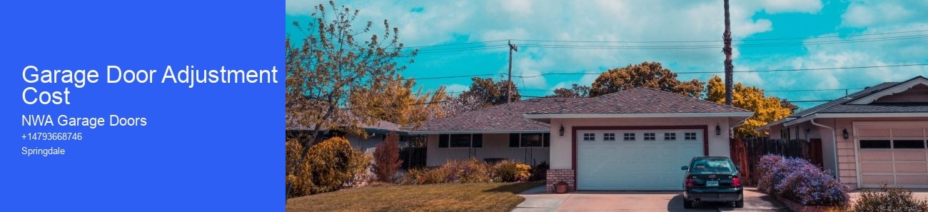 Garage Door Adjustment Cost