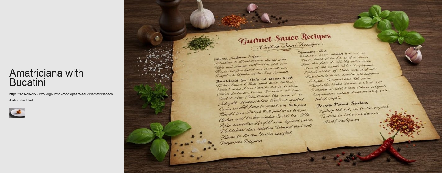 Amatriciana with Bucatini