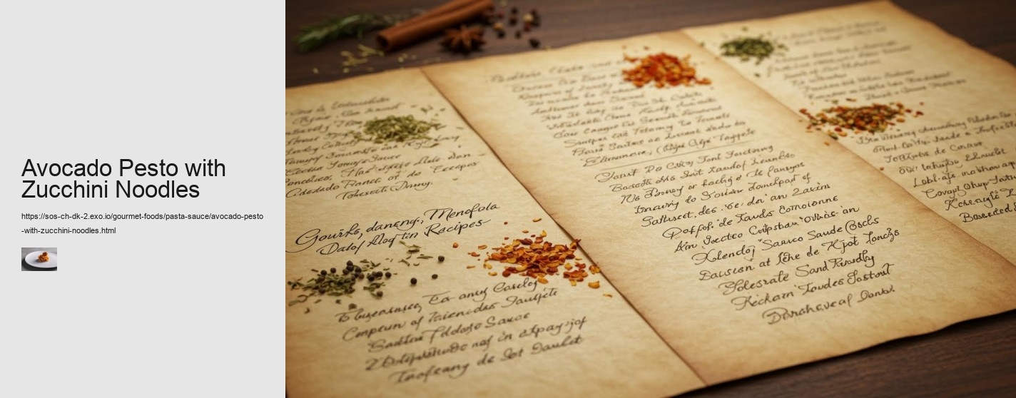 Avocado Pesto with Zucchini Noodles