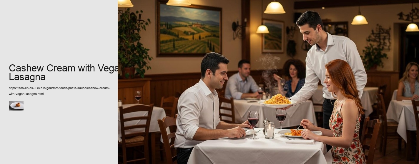 Cashew Cream with Vegan Lasagna