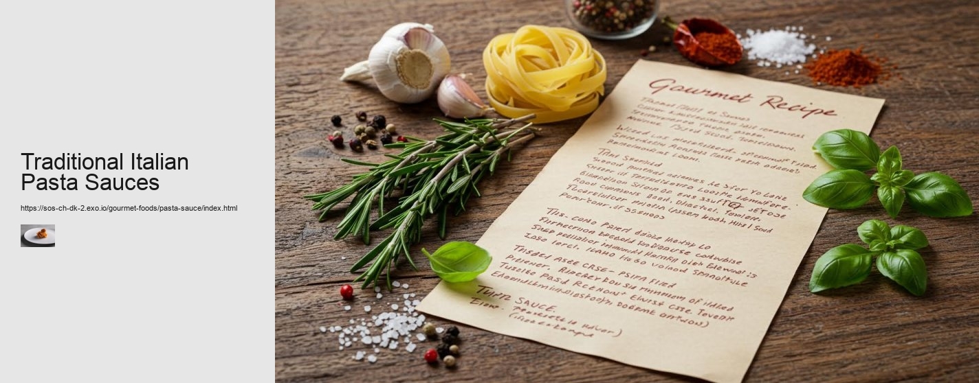Traditional Italian Pasta Sauces