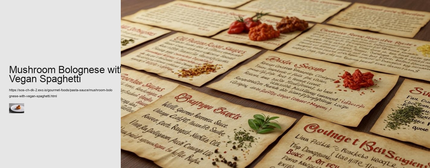 Mushroom Bolognese with Vegan Spaghetti