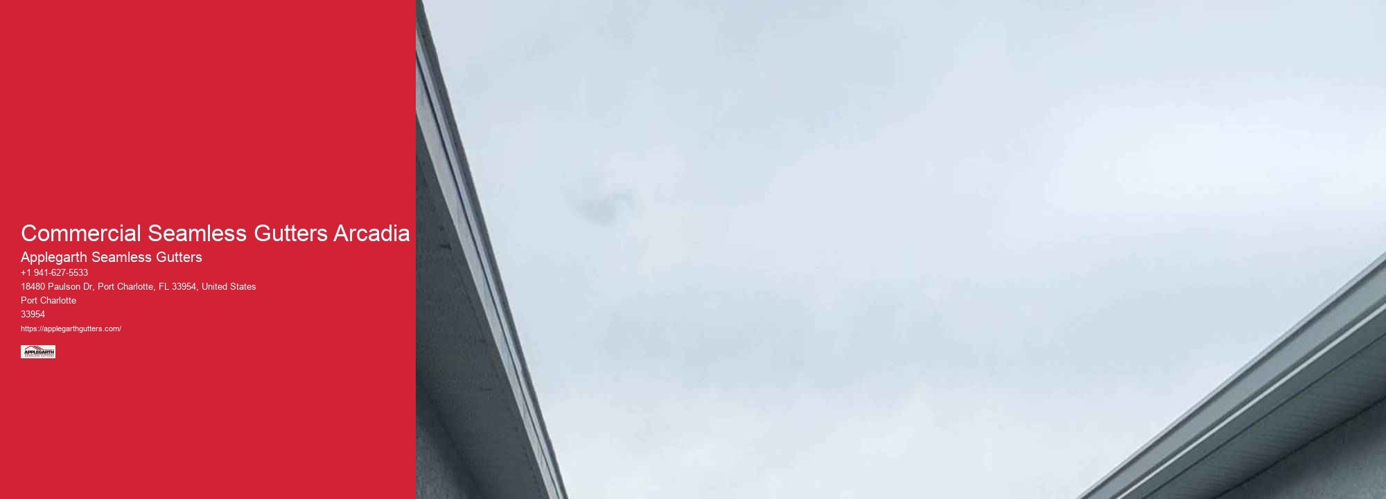 Commercial Seamless Gutters Arcadia
