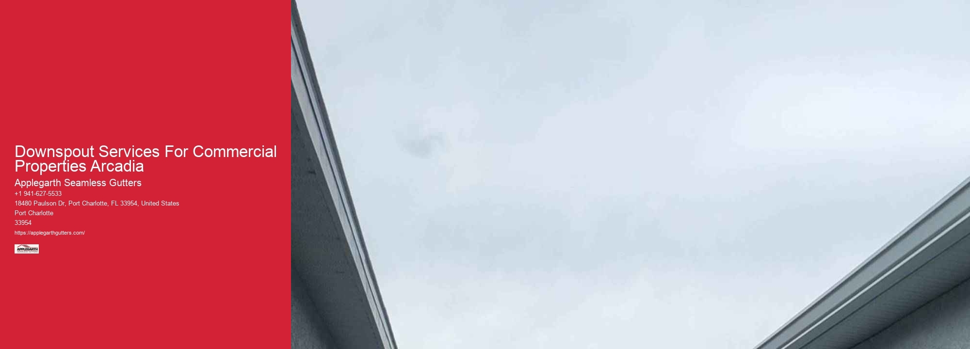 Downspout Services For Commercial Properties Arcadia