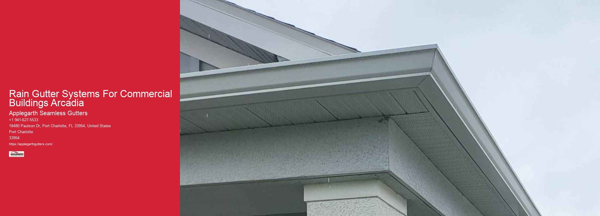Rain Gutter Systems For Commercial Buildings Arcadia