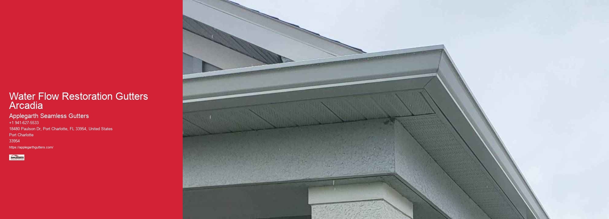 Water Flow Restoration Gutters Arcadia