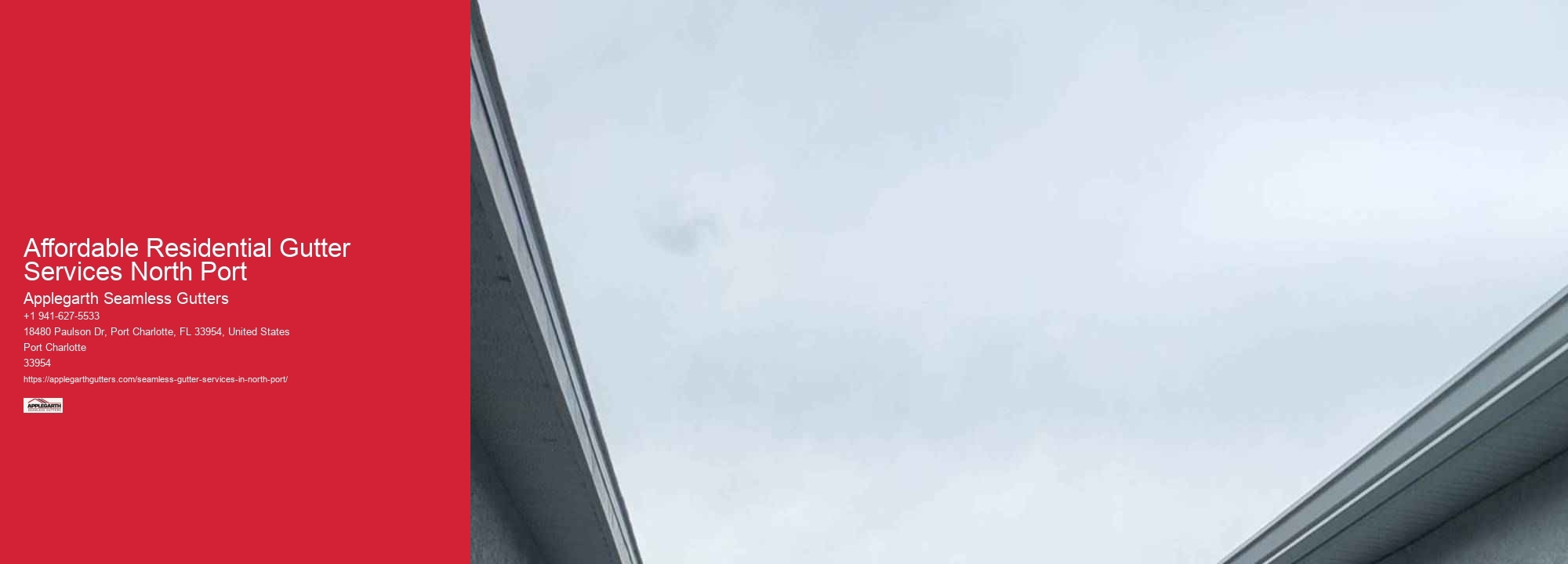 Affordable Residential Gutter Services North Port