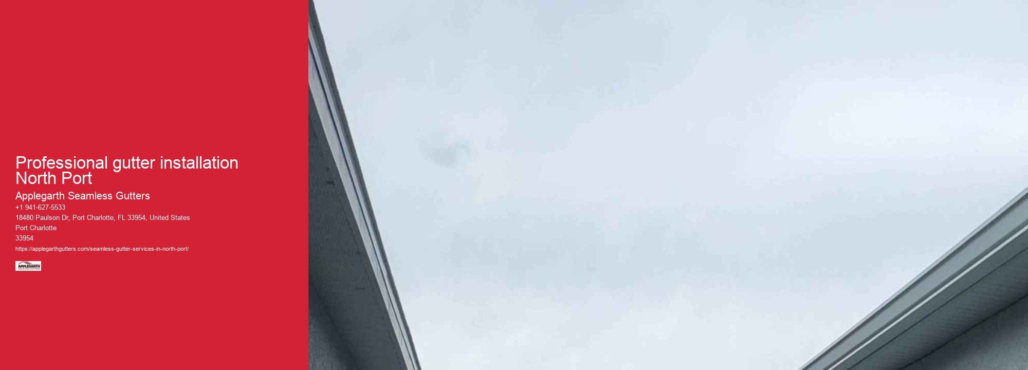 Professional gutter installation North Port