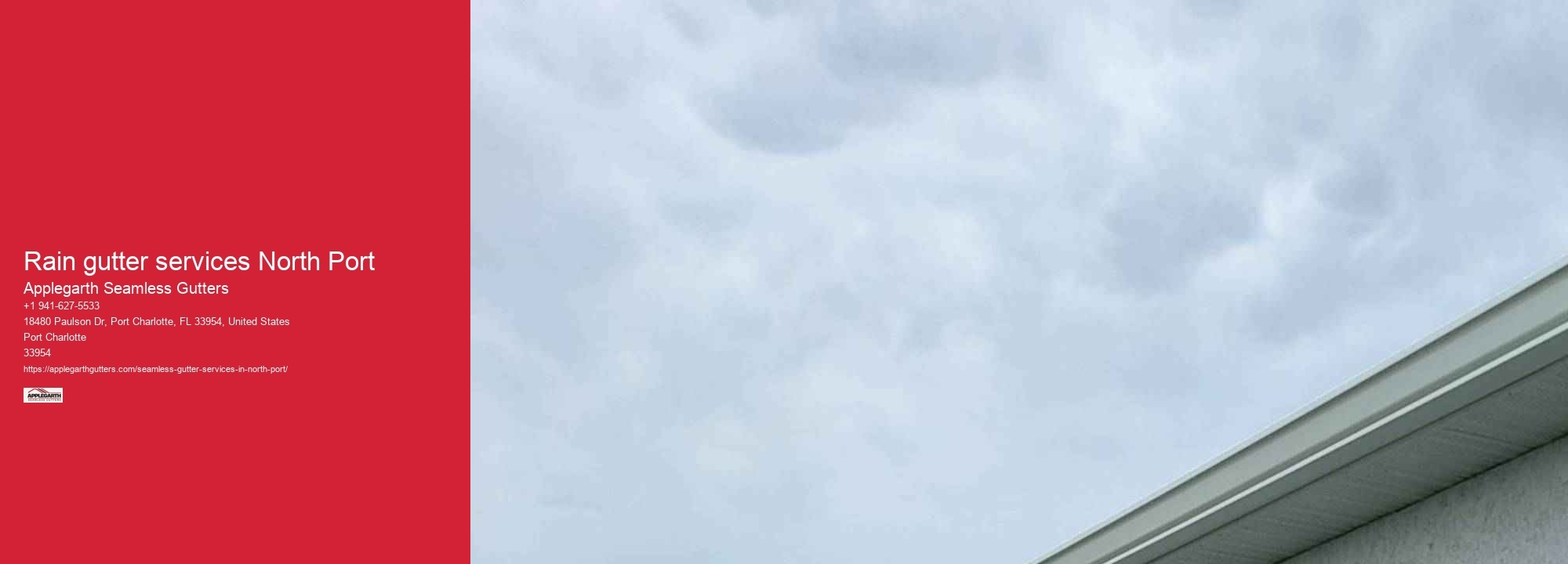 Rain gutter services North Port