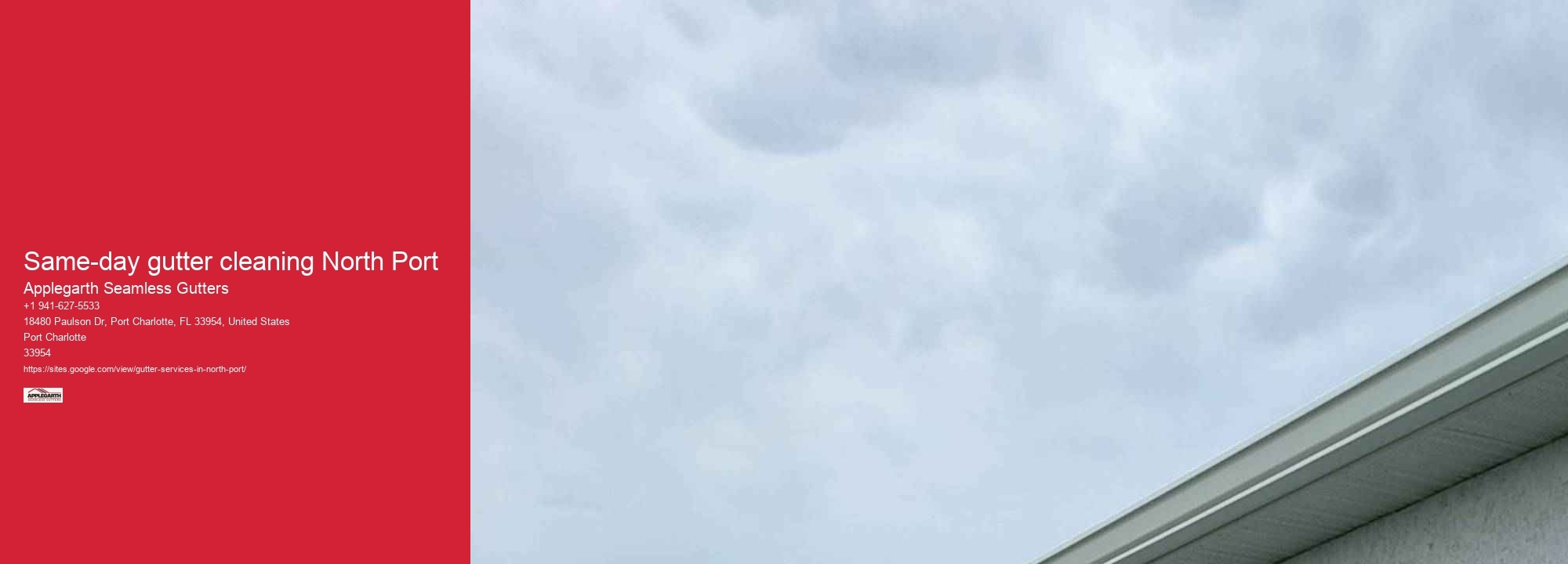 Same-day gutter cleaning North Port