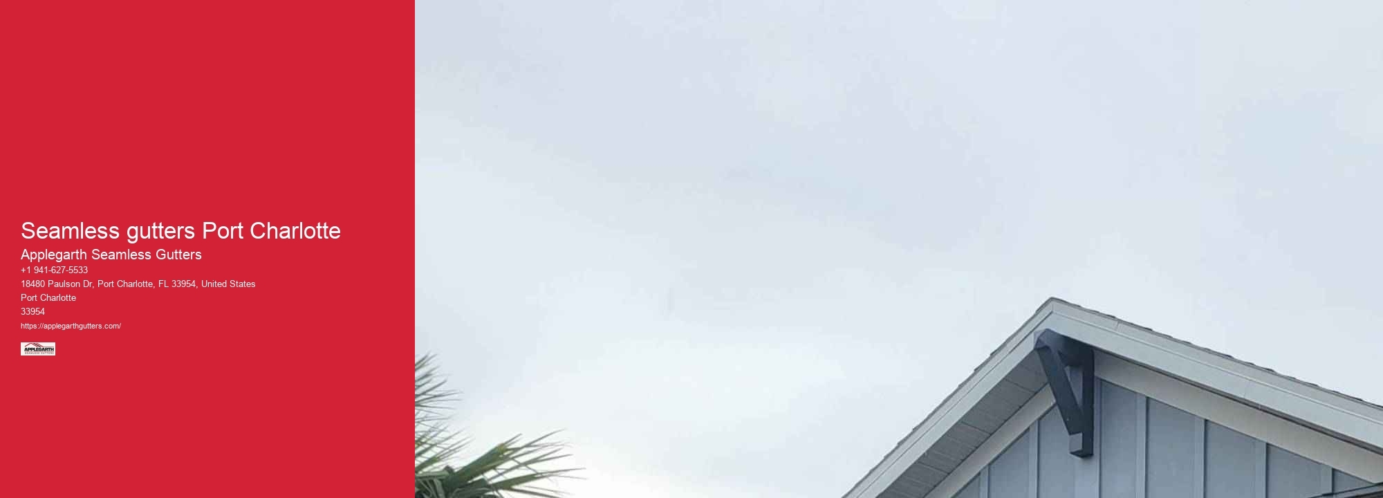 Seamless gutters Port Charlotte