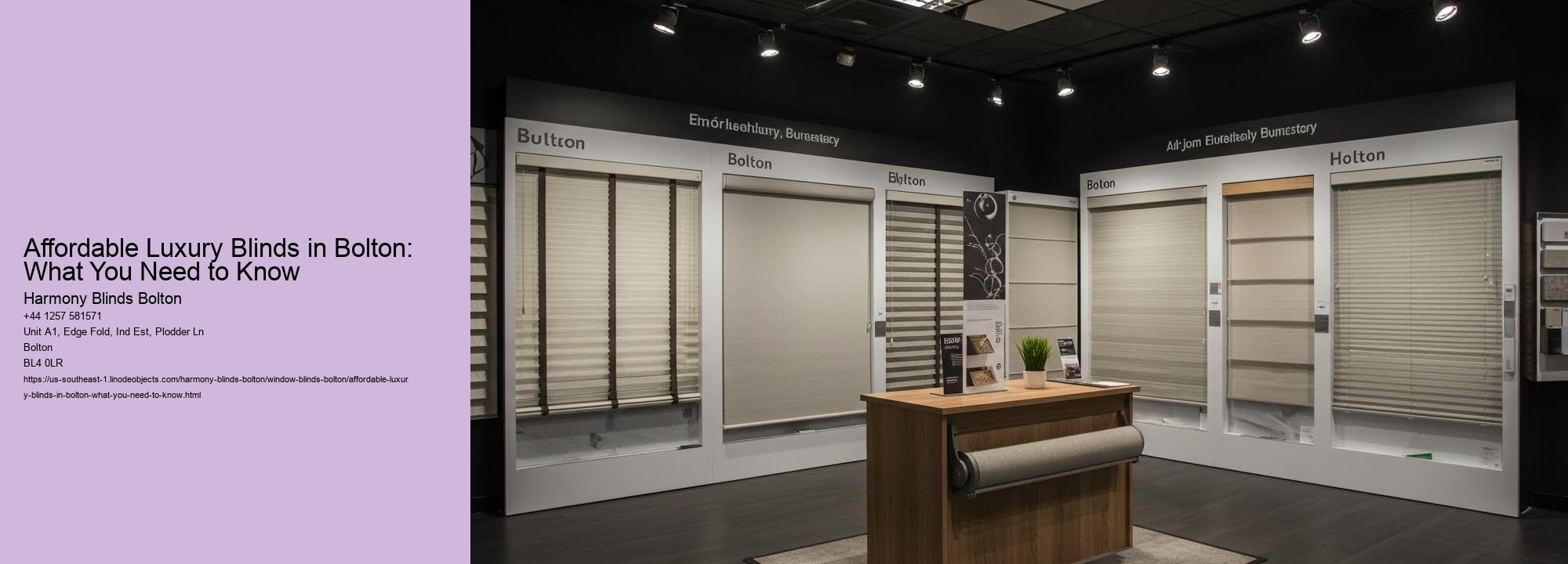 Affordable Luxury Blinds in Bolton: What You Need to Know