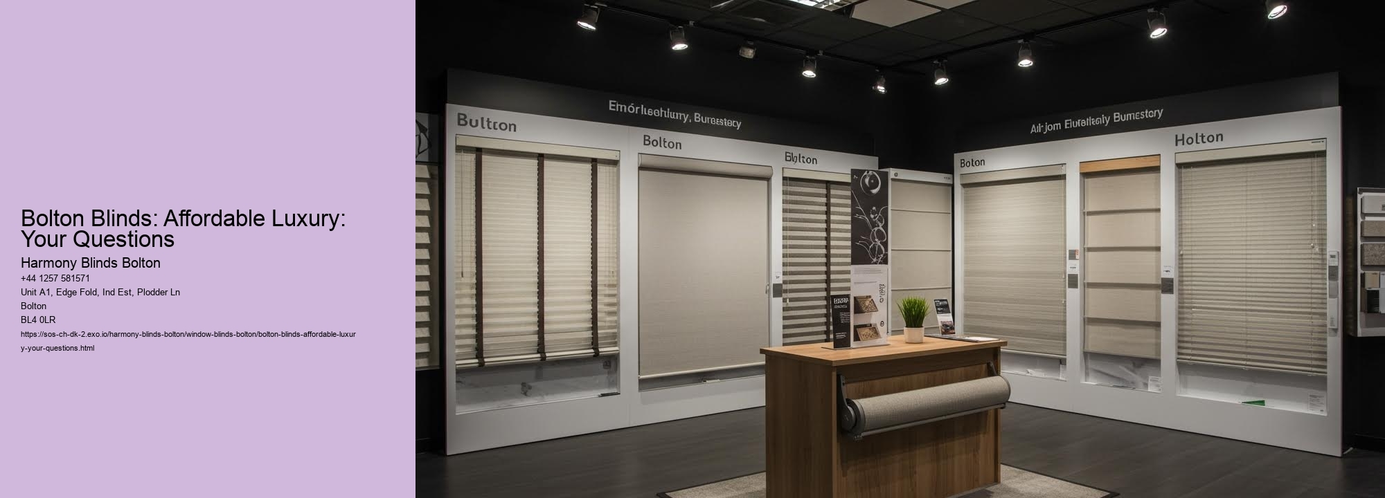 Bolton Blinds: Affordable Luxury: Your Questions