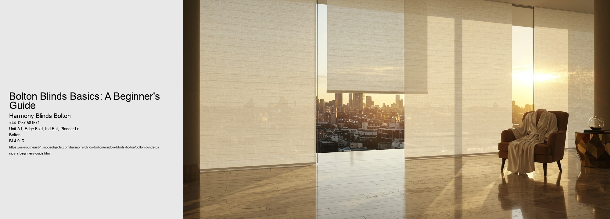 Bolton Blinds Basics: A Beginner's Guide